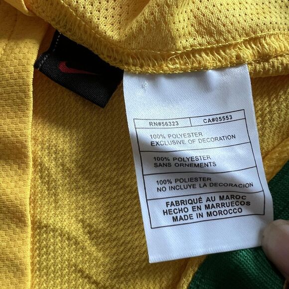 Brazil National Team Jersey Mens Medium Soccer Nike Sphere Dry Ronaldinho 10 - Picture 13 of 15